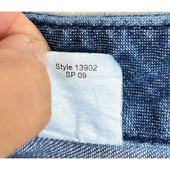 J. Crew Blue Wide Leg chambray Jeans - Picture 8 of 8